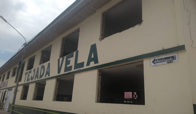 Demuelen infraestructura de lE “Germán Tejada V.”