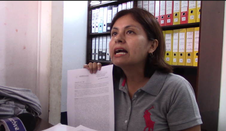 Presidenta de APAFA de Juan Clímaco asegura que caso de director no se archivo